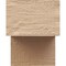 Ekena Millwork 6in. W x 8in. H x 28in. L Chapel Hill Woodgrain TimberThane Rafter Tail, Primed Tan RFTUR06X08X28CHPRCPR - alternate 2